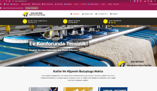 Halı yıkama  web Sitesi resmi
