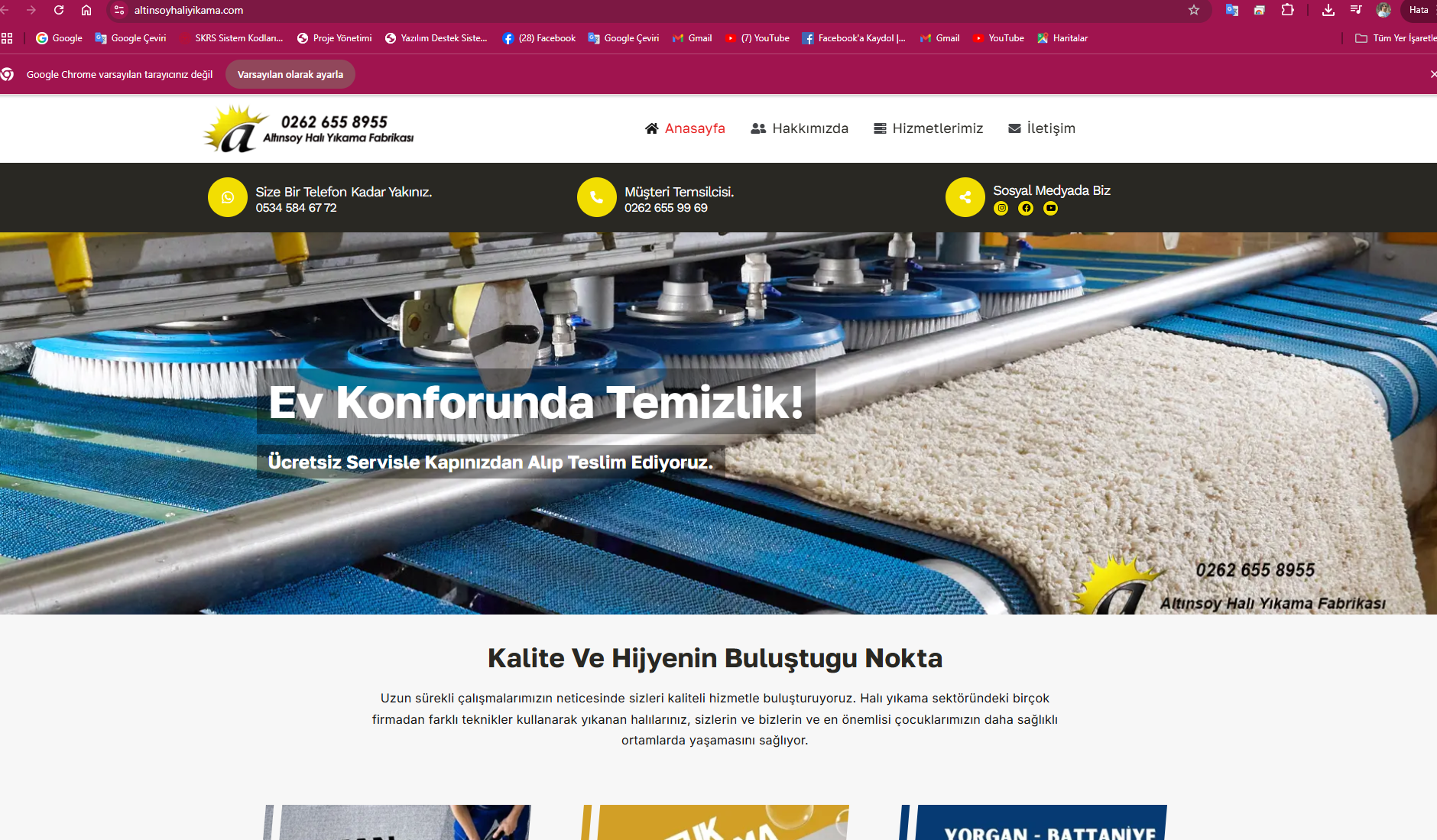 Halı Yıkama Web Sitesi